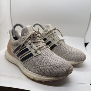 Adidas Continental Womens Sz 6.5 Beige Pink Ultra Boost Running Shoes BB6492